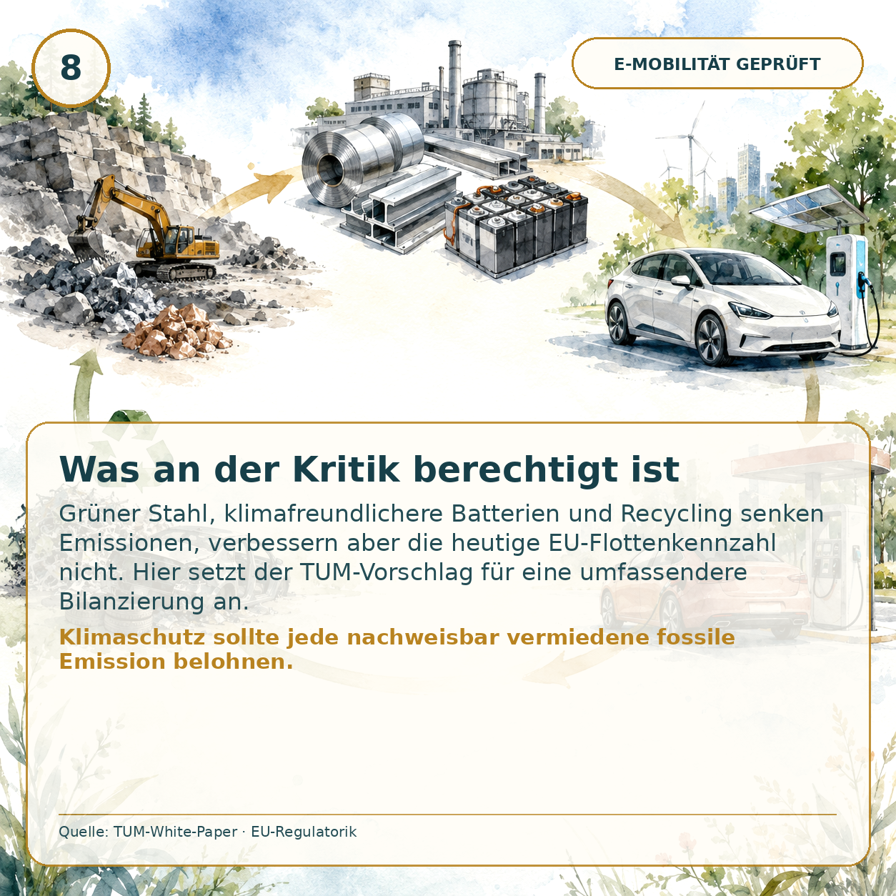 Schaubild 8 der Reihe „E Auto TUM Studie“
