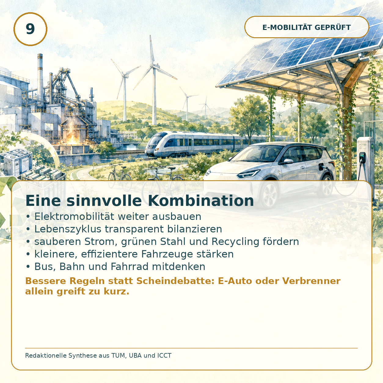 Schaubild 9 der Reihe „E Auto TUM Studie“