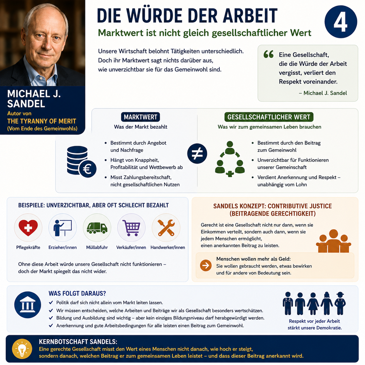Schaubild 4 der Reihe „MICHAEL SANDEL: WARUM LEISTUNG ALLEIN KEINE GERECHTE GESELLSCHAFT SCHAFFT“