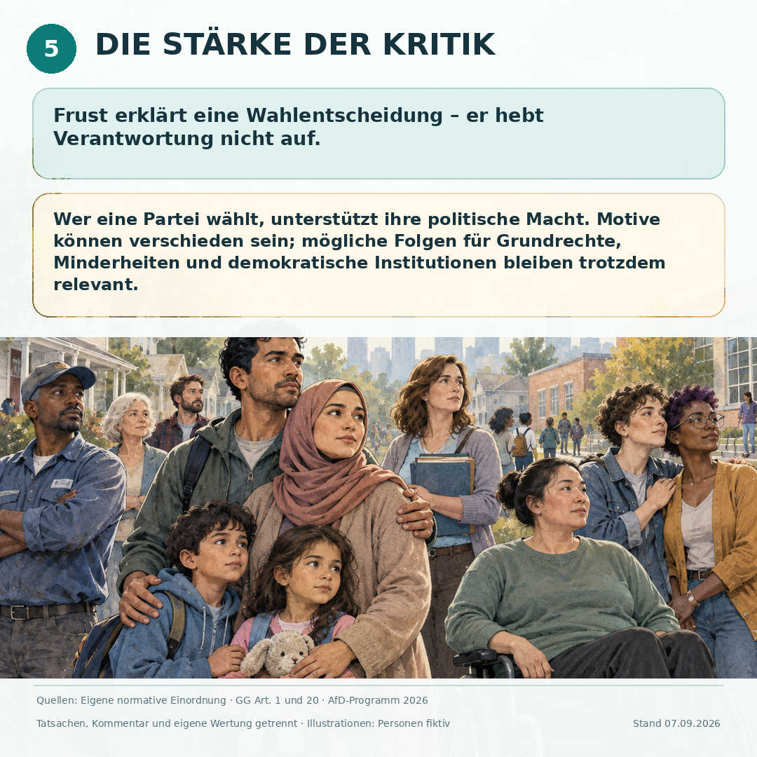 Schaubild 6 der Reihe „EMPATHIE OHNE VERHARMLOSUNG“