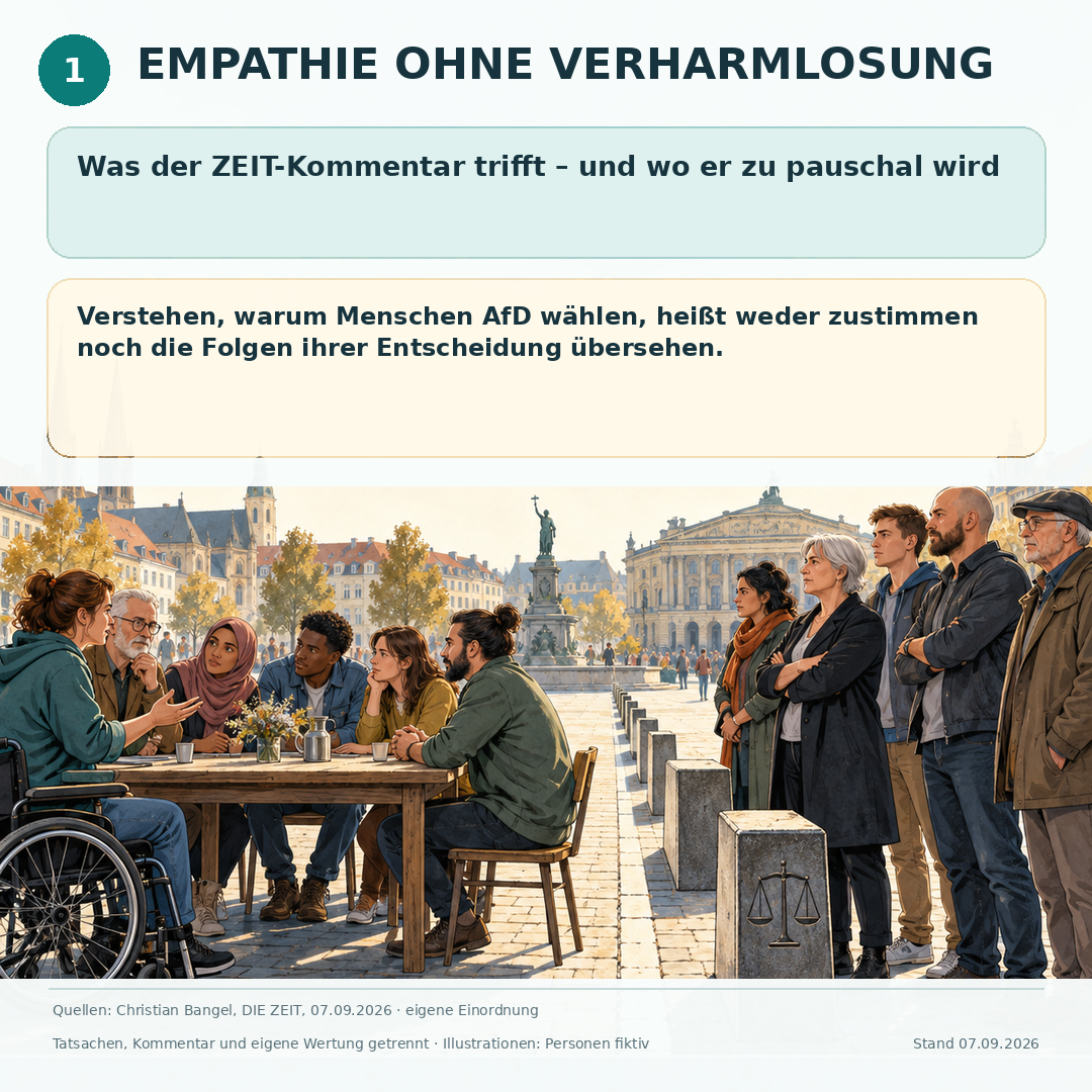 Schaubild 2 der Reihe „EMPATHIE OHNE VERHARMLOSUNG“