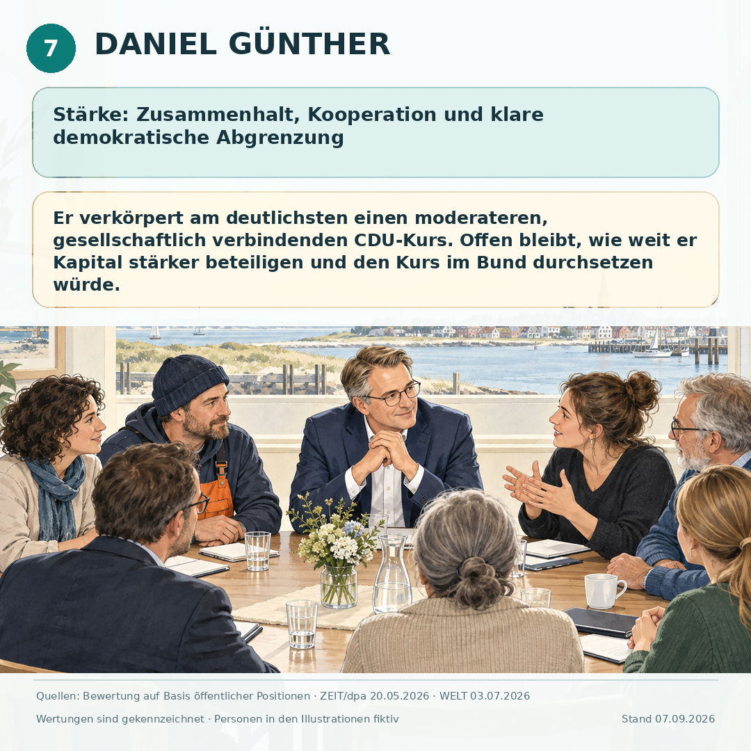 Schaubild 8 der Reihe „MERZ, GÜNTHER ODER WÜST – WELCHER WEG STÄRKT DAS VERTRAUEN?“