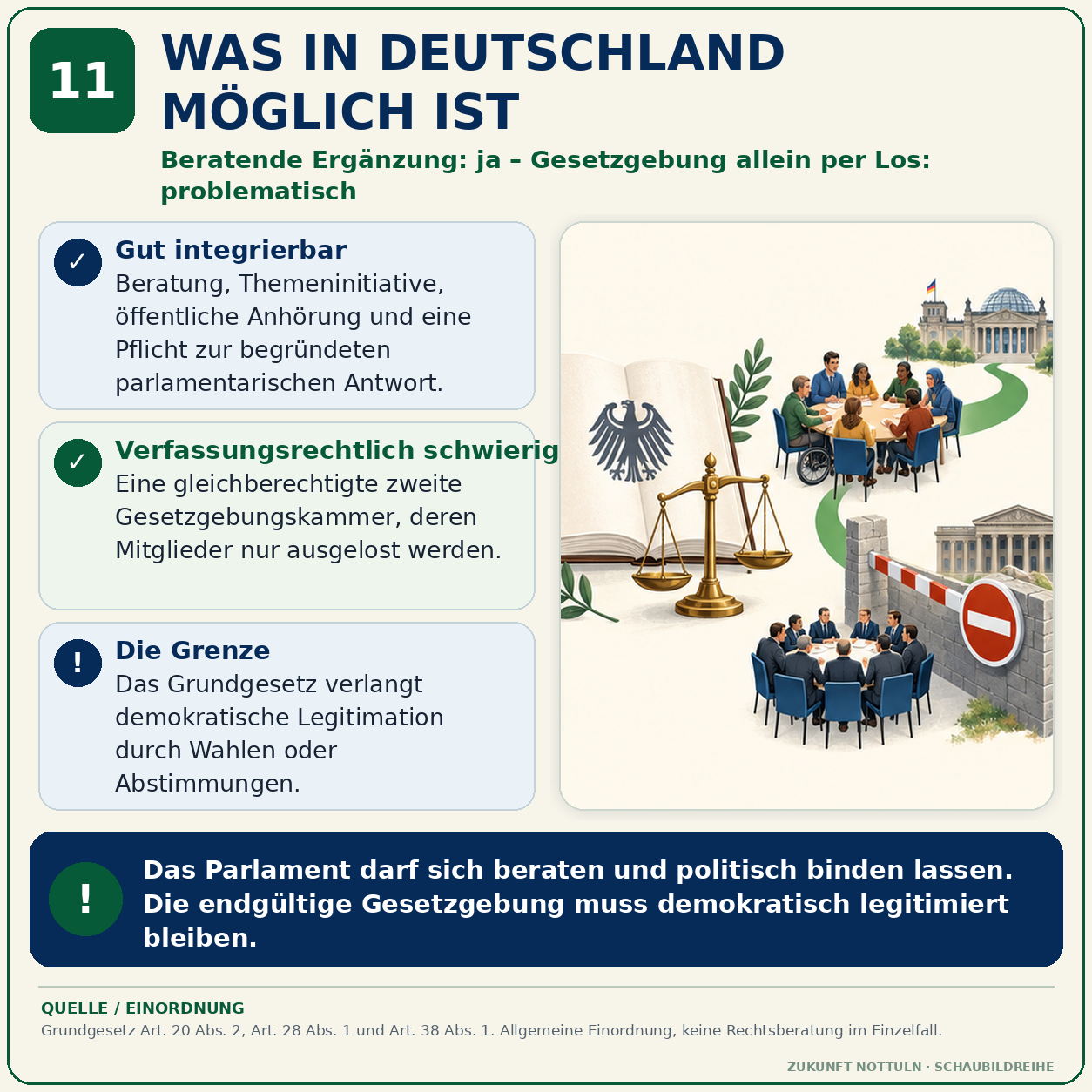 Schaubild 11 der Reihe „DEMOKRATIE BRAUCHT MEHR ALS WAHLEN“